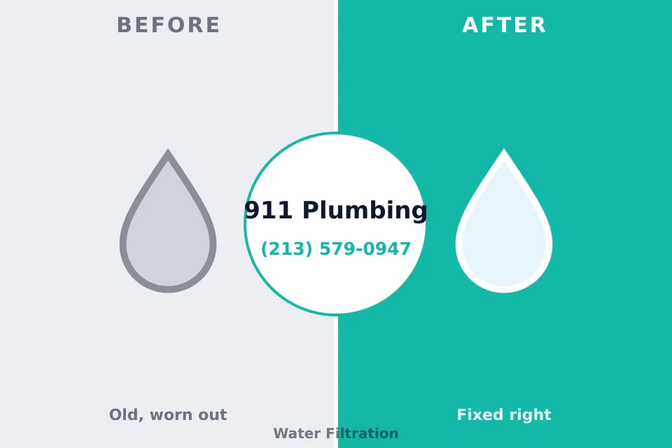 Before and after: plumbing company Elmo, TX